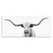 Stupell Industries Modern Longhorn Cattle Gazing Canvas Wall Art